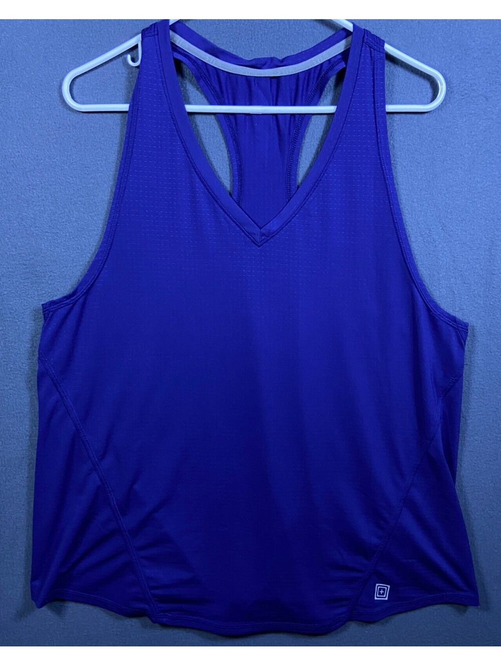 5.11 Tactical Womens Holly Tank Top Size XL Blue Heathered Racerback Active EUC!